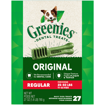 Greenies Original Regular Natural Dental Dog Treats- 27 oz. Pack (27 Treats)-product-tile