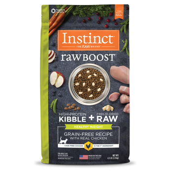 Instinct Raw Boost Healthy Weight  Grain Free Recipe with Real Chicken Natural Dry Adult Cat Food 4.5 lb Bag-product-tile