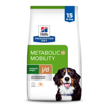 Hill's Prescription Diet Metabolic + j/d Mobility Care Chicken Flavor Dry Dog Food - 15 lb Bag-product-tile