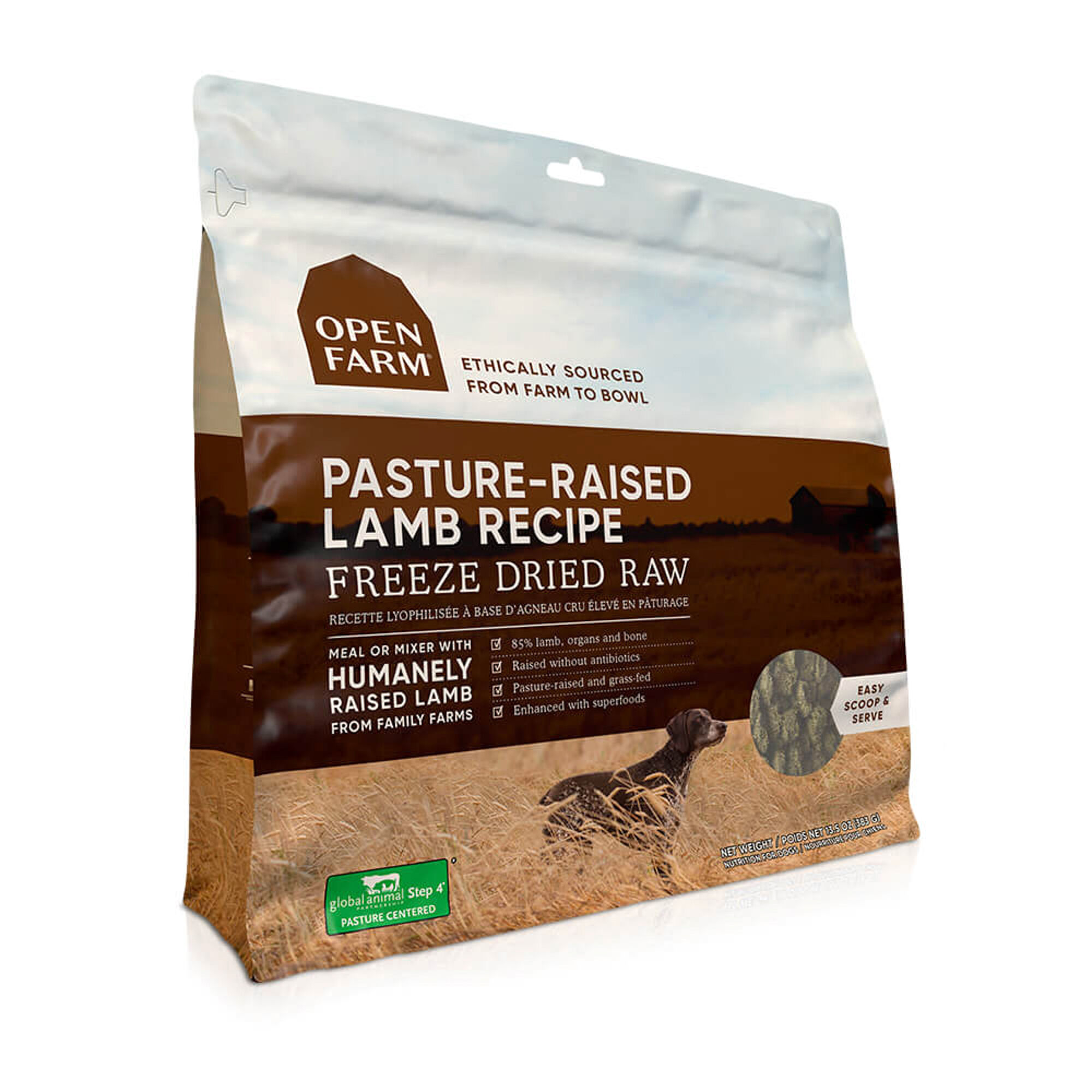 Open Farm Pasture-Raised Lamb Freeze Dried Raw Dog Food 13.5-oz product detail number 1.0