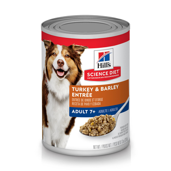 Hill's Science Diet Adult 7+ Turkey & Barley Entree Wet Dog Food - 13 oz Cans - Case of 12-product-tile