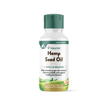 NaturVet Hemp Seed Oil, Krill and Salmon for Dogs and Cats 8 oz-product-tile