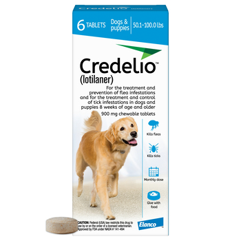 Credelio Chewable Tablets for Dogs 50.1-100 lbs 6 pk-product-tile