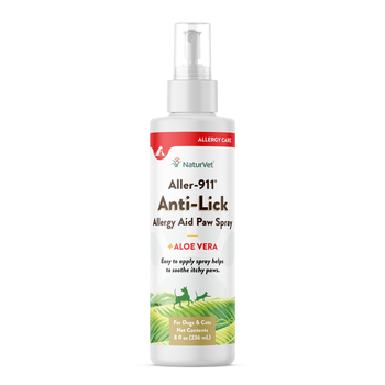 NaturVet Aller-911 Anti-Lick Allergy Aid Paw Spray Plus Aloe Vera for Dogs and Cats Spray 8 oz-product-tile
