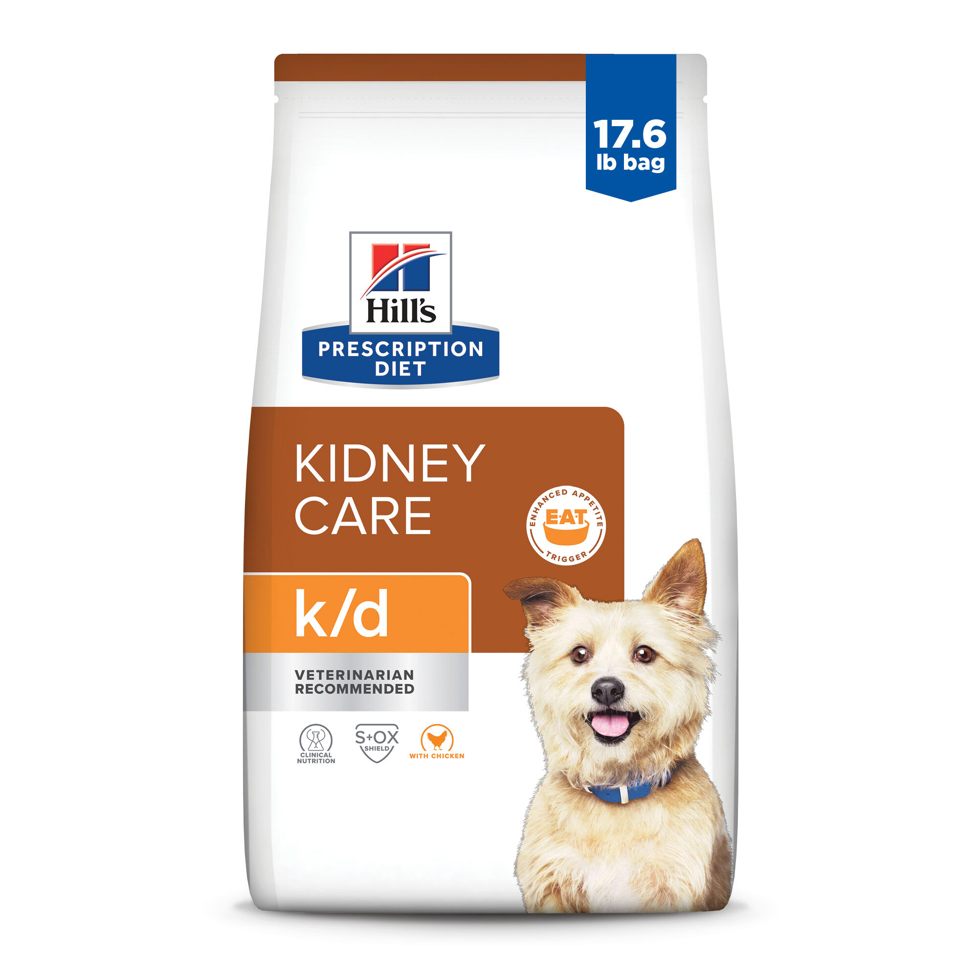 Hill's Prescription Diet k/d Kidney Care with Chicken Dry Dog Food - 17.6 lb Bag product detail number 1.0