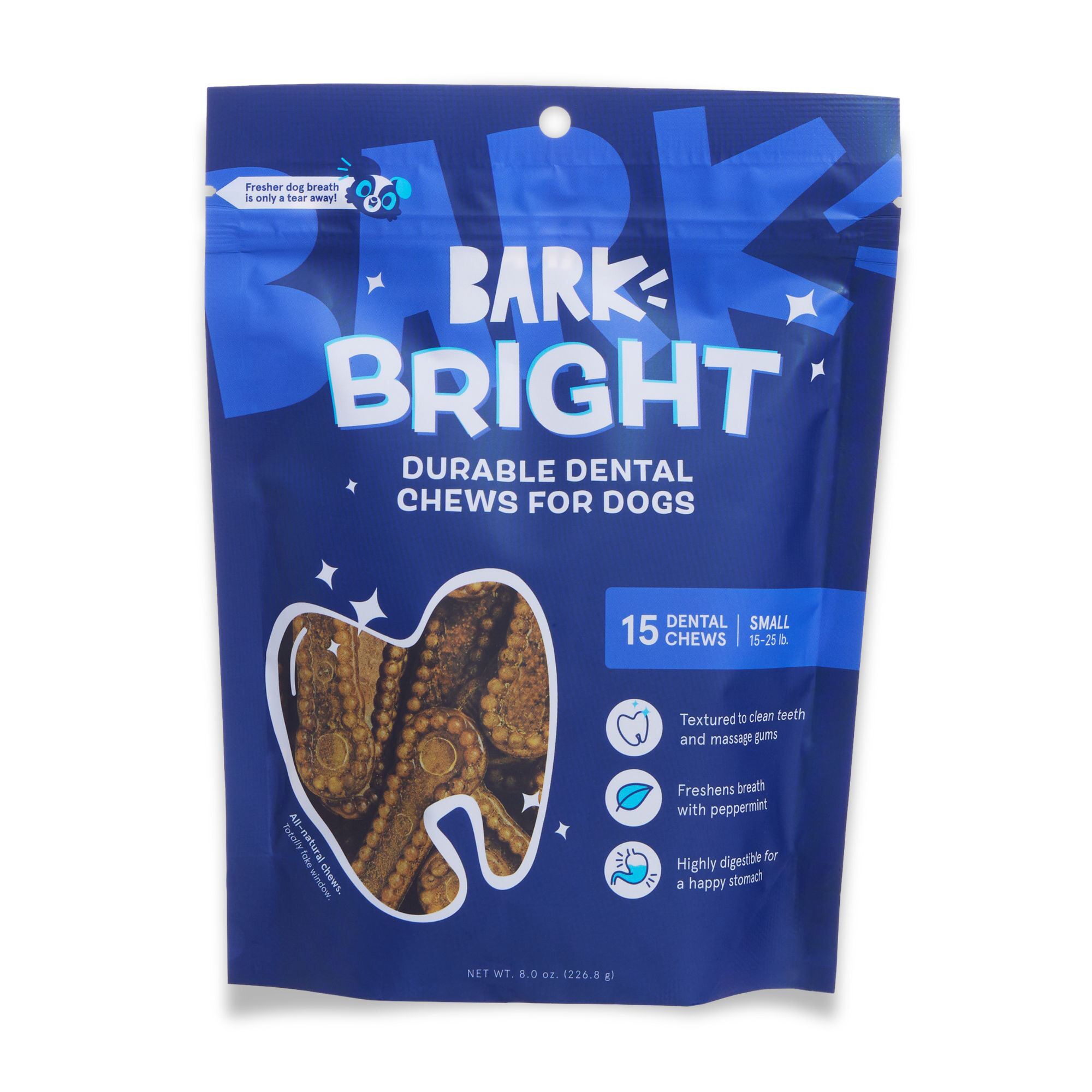 BARK Bright Durable Dental Chew Sticks for Dogs - Small Chews (15 Count) product detail number 1.0