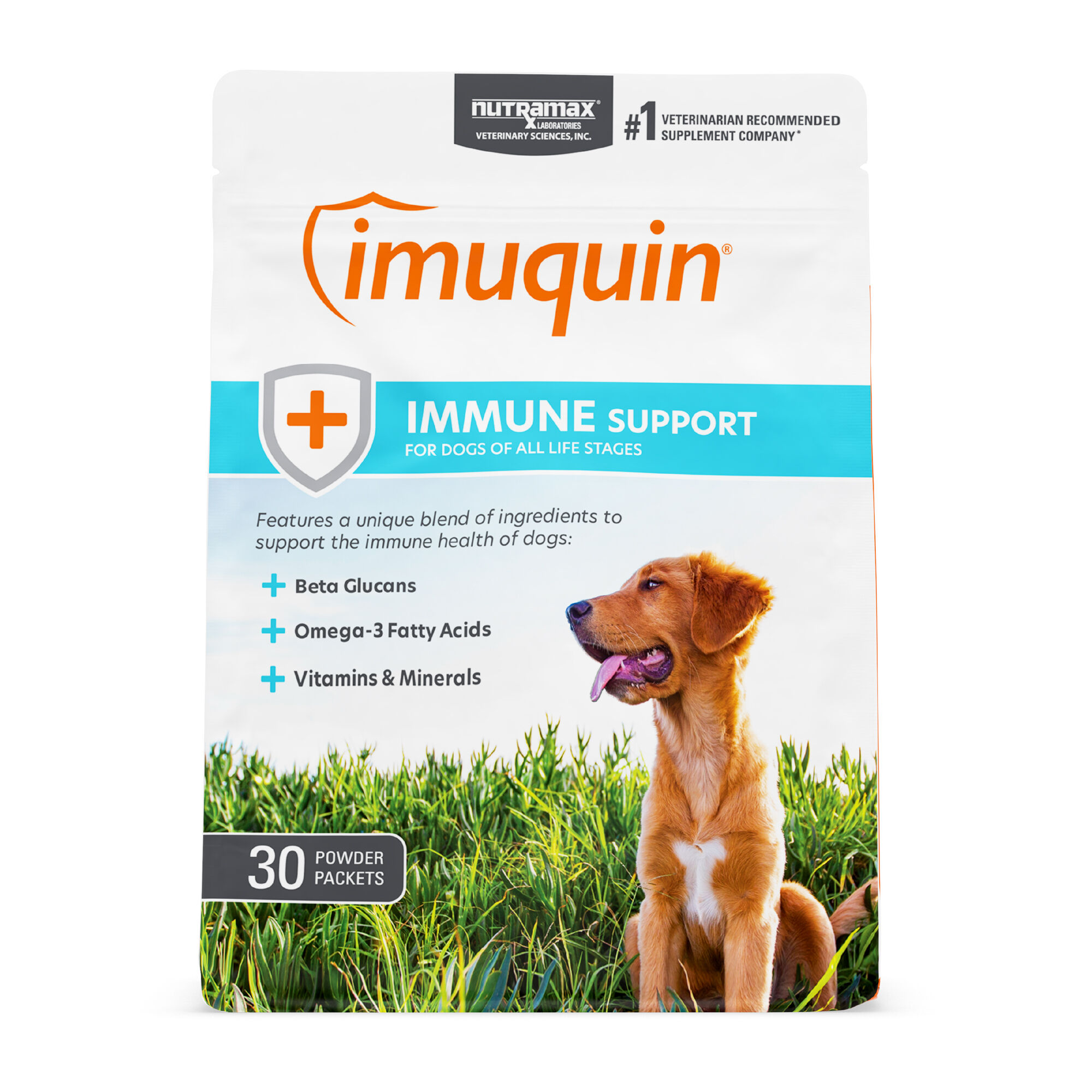 Nutramax Imuquin&reg; Immune Support Powdered Supplement for Dogs - 30 Packets product detail number 1.0