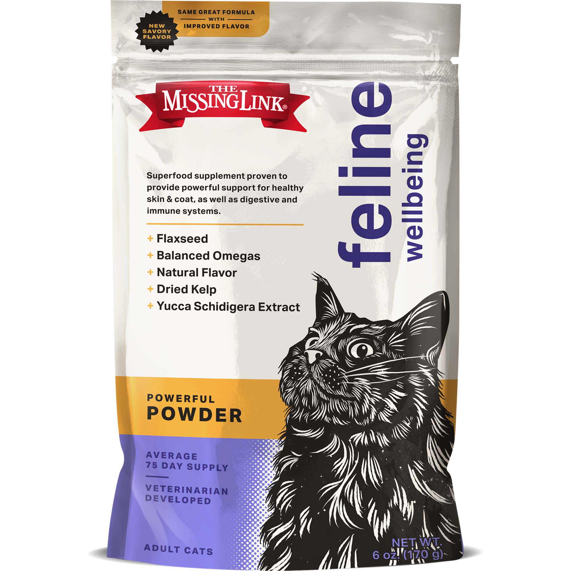 The Missing Link&reg; Superfood Powders Feline Wellbeing Supplement - 6 oz Bag product detail number 1.0