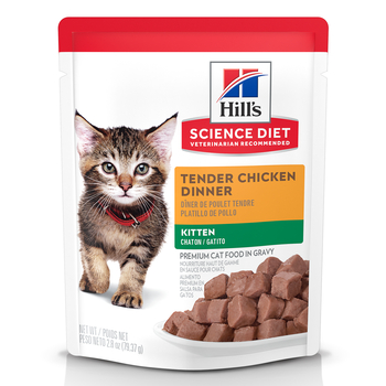 Hill's Science Diet Kitten Tender Chicken Dinner Wet Cat Food Pouches - 2.8 oz Pouches - Pack of 24-product-tile
