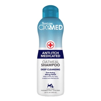 TropiClean Oxymed Anti-Itch Medicated Oatmeal Shampoo 20 oz-product-tile