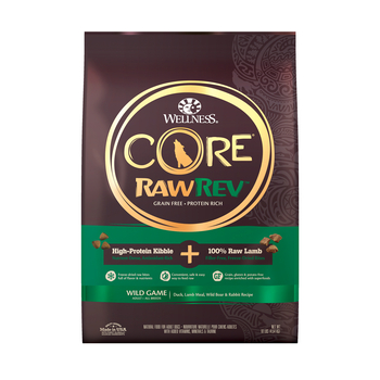 Wellness CORE RawRev Grain Free Wild Game and 100% Raw Lamb Recipe Dry Dog Food 10 lb Bag-product-tile