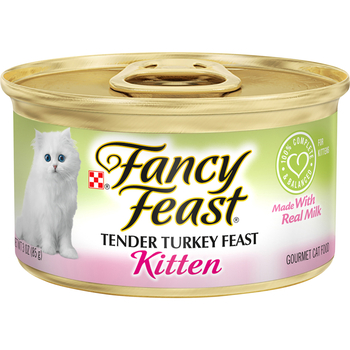 Fancy Feast Tender Turkey Feast Wet Kitten Food 3 oz. Cans - Case of 24-product-tile