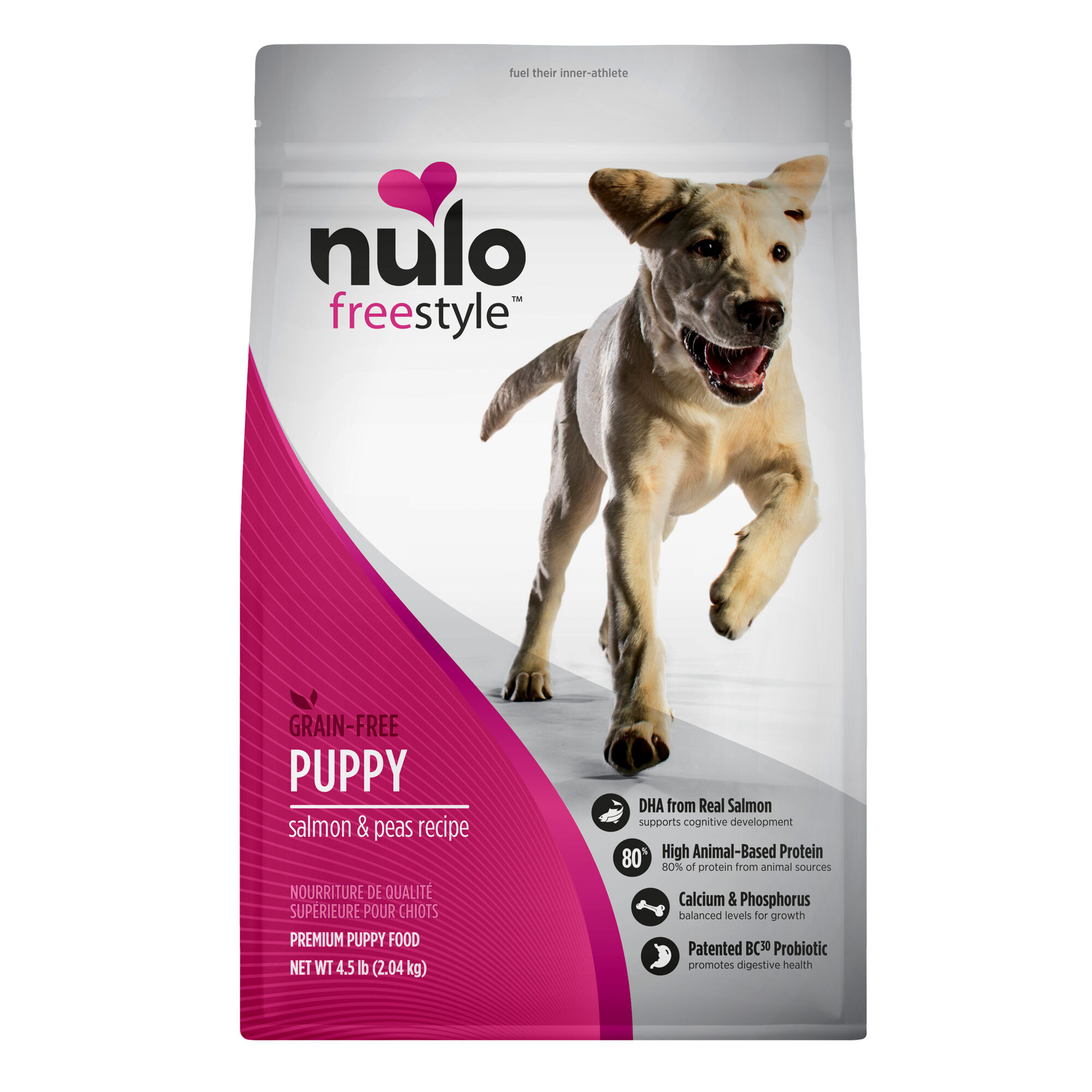 Nulo FreeStyle Puppy Grain-Free Salmon & Peas Dry Dog Food 4.5 lb Bag product detail number 1.0