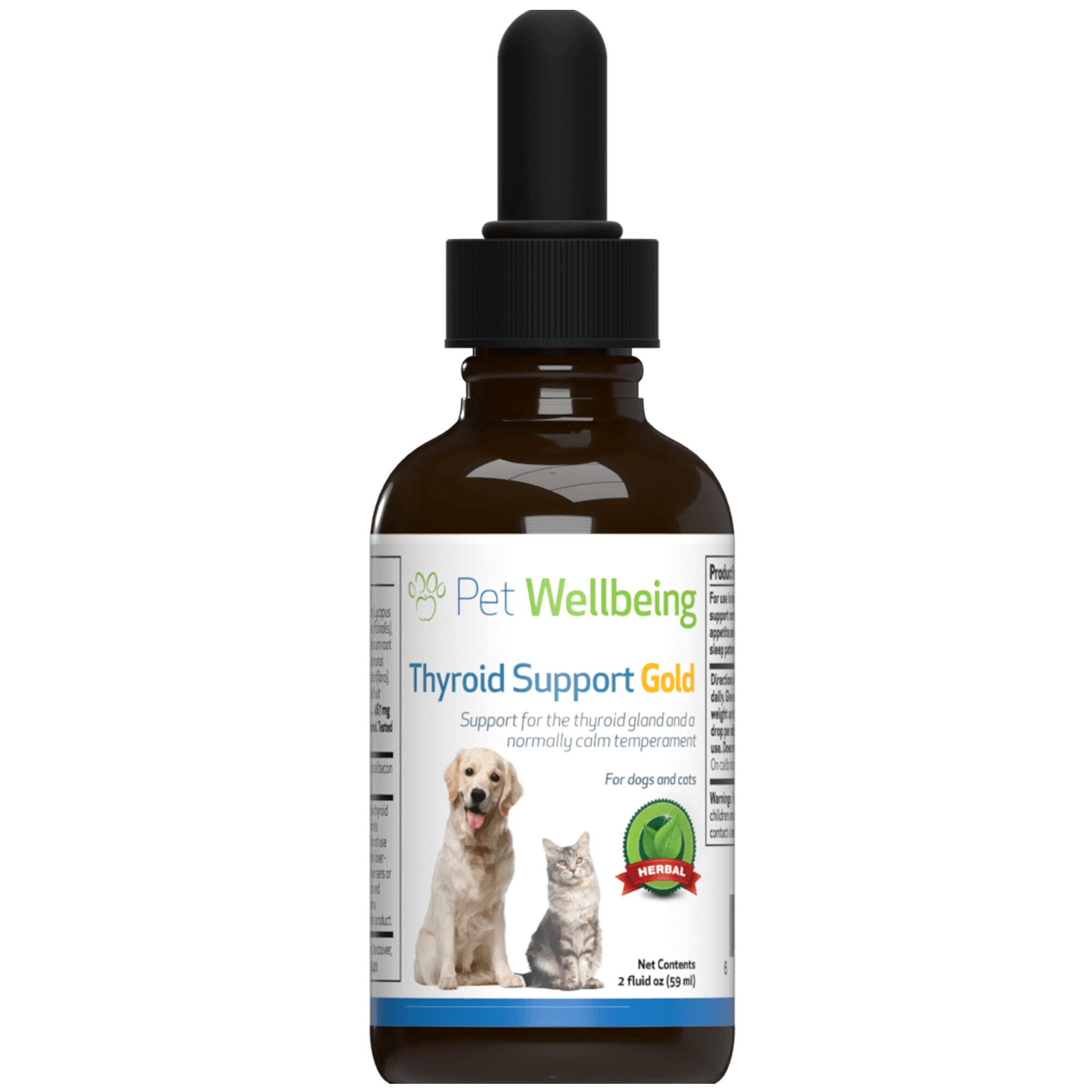 Pet Wellbeing Thyroid Support Gold for Cats 2oz product detail number 1.0