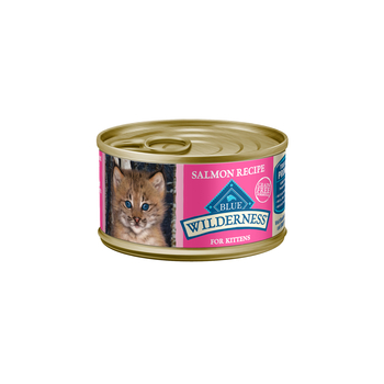 Blue Buffalo BLUE Wilderness Kitten Salmon Recipe Wet Cat Food 3 oz Can - Case of 24-product-tile