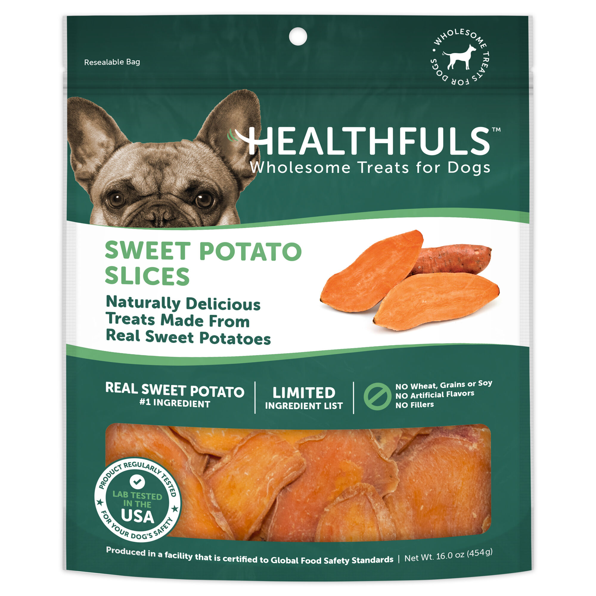 Healthfuls Sweet Potato Slices Dog Treats - 16 oz Bag product detail number 1.0