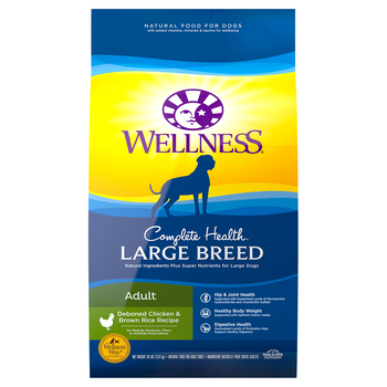 Wellness Complete Health Large Breed Adult Deboned Chicken & Brown Rice Recipe Dry Dog Food 30 lb Bag-product-tile