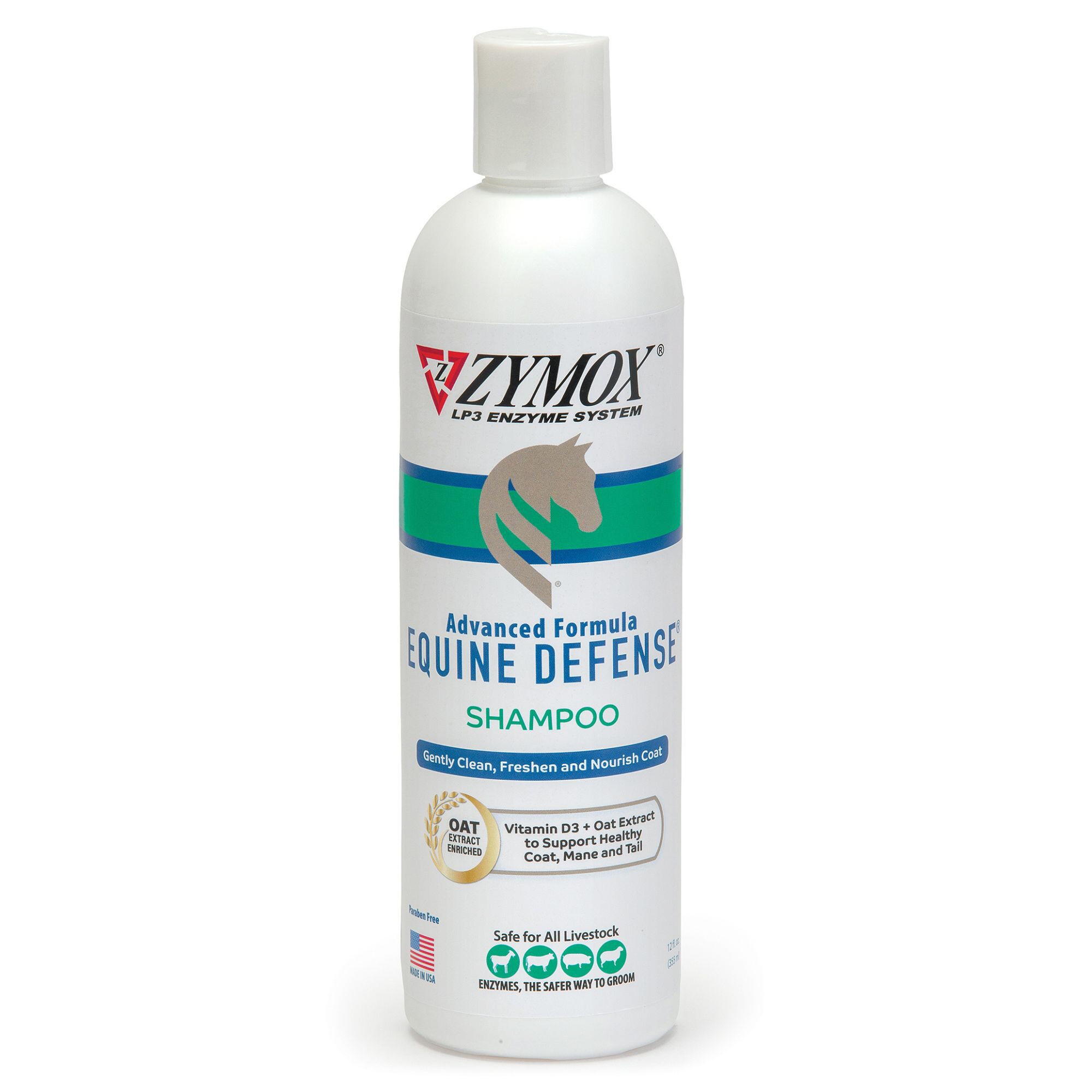 ZYMOX&reg; Equine Defense&reg; Advanced Formula Shampoo - 12 oz Bottle product detail number 1.0