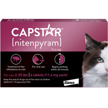 Capstar Flea Treatment Tablets Cats 2-25 lbs 6 pk-product-tile