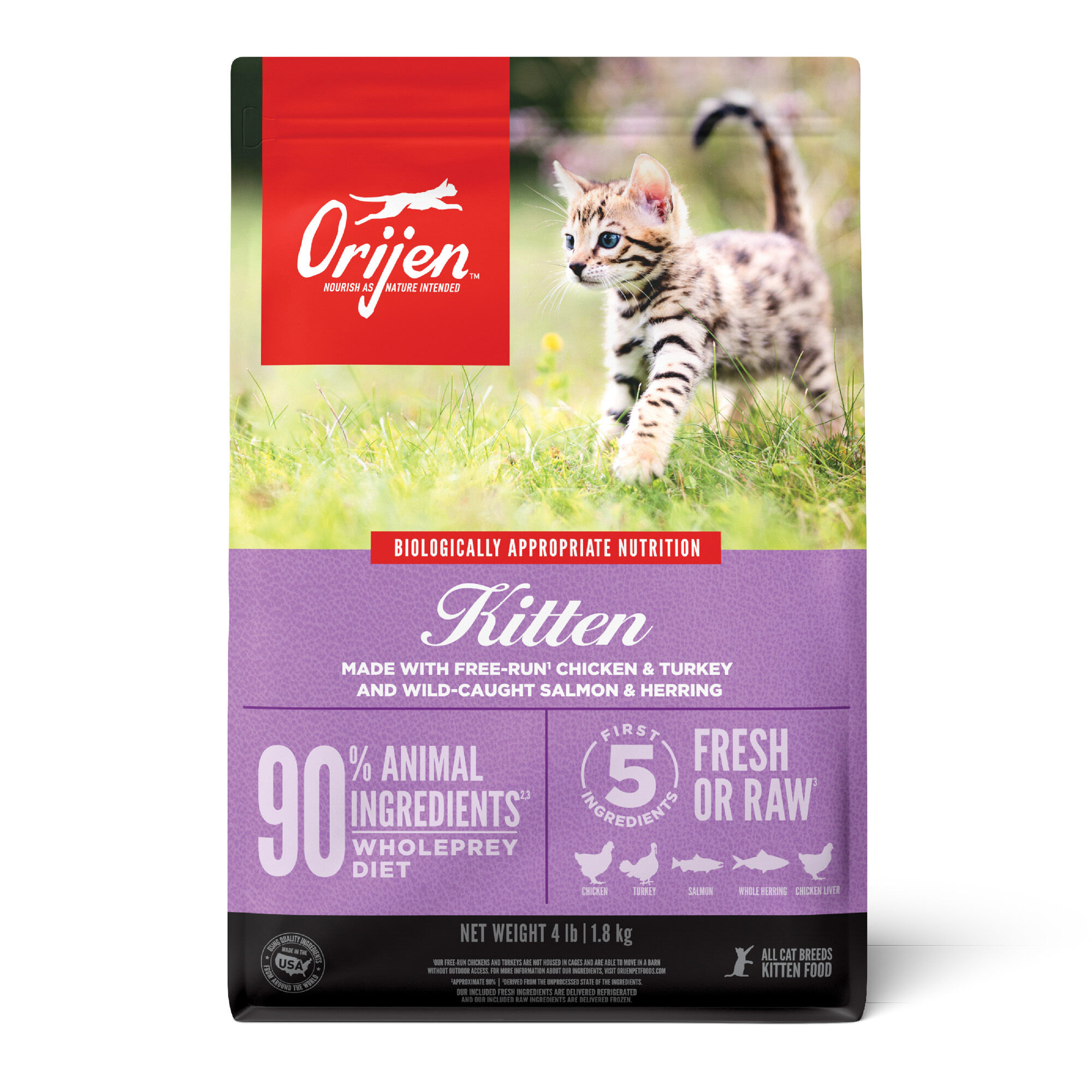 ORIJEN Dry Kitten Food 4 lb Bag product detail number 1.0