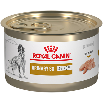 Royal Canin Veterinary Diet Canine Urinary SO Aging 7+ Loaf in Sauce Wet Dog Food - 5.2 oz Cans - Case of 24-product-tile