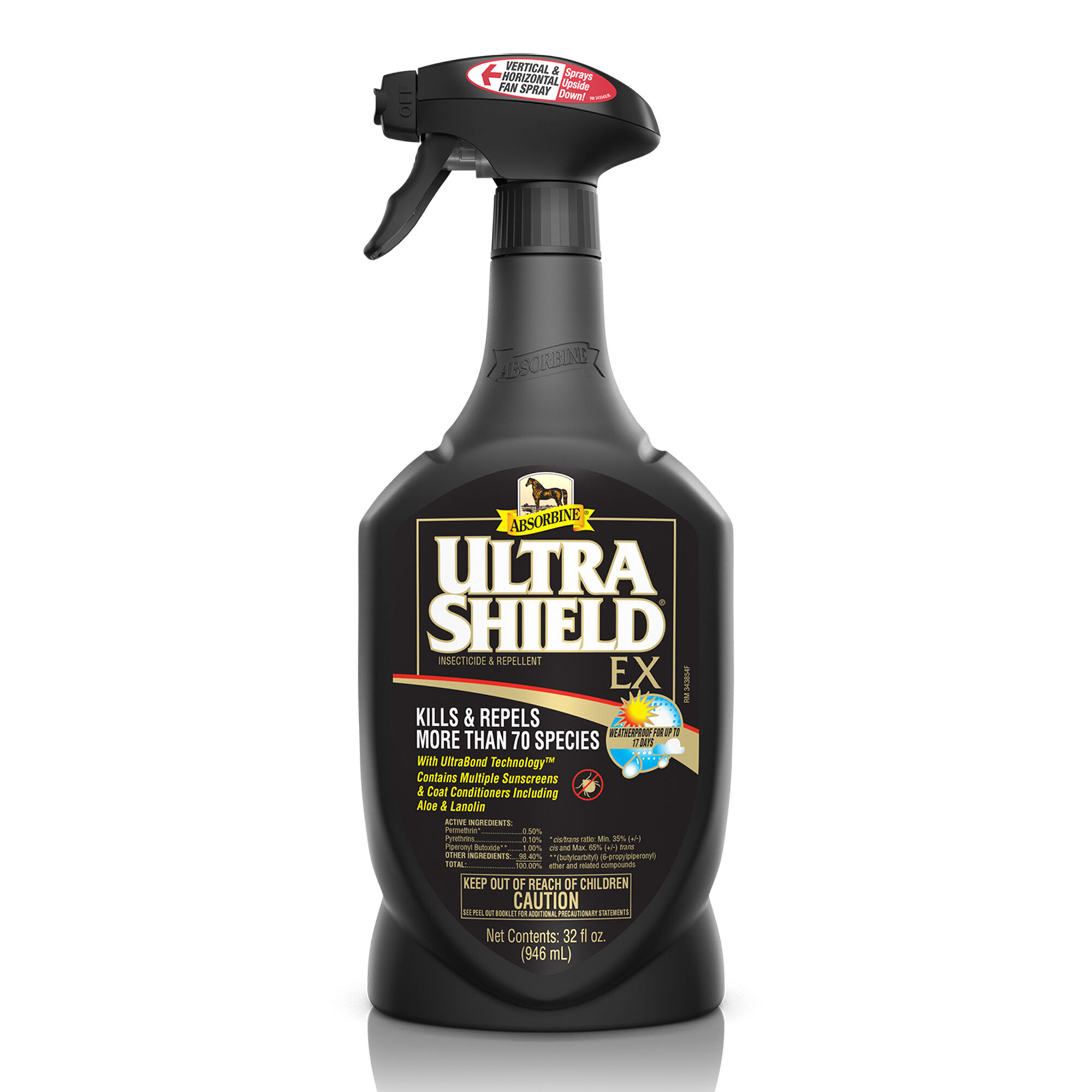 Absorbine UltraShield&reg; EX Insecticide & Repellent - 32 fl oz Spray Bottle product detail number 1.0