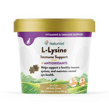 NaturVet L-Lysine Immune Support Plus Antioxidants Supplement for Cats Soft Chews 60 ct-product-tile