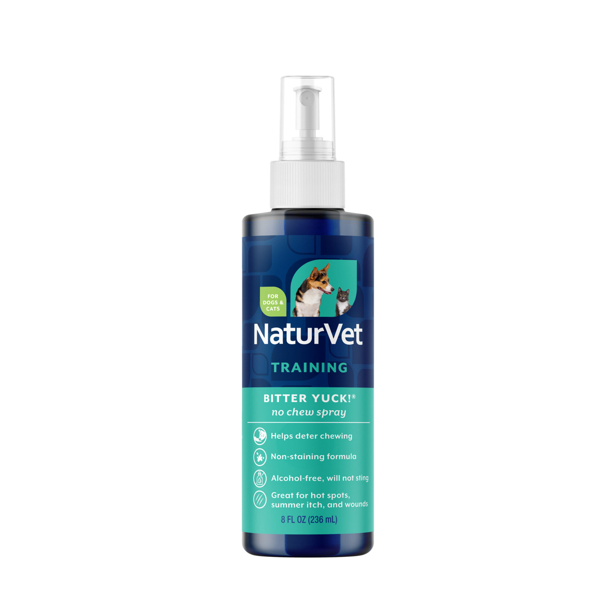 NaturVet Bitter Yuck! No Chew Training Spray for Dogs, Cats, and Horses 8 fl oz. product detail number 1.0