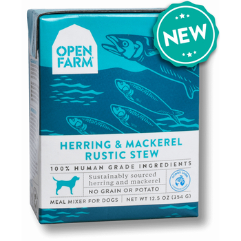 Open Farm Grain Free Herring & Mackerel Recipe Rustic Stew Wet Dog Food 12.5-oz, case of 12-product-tile