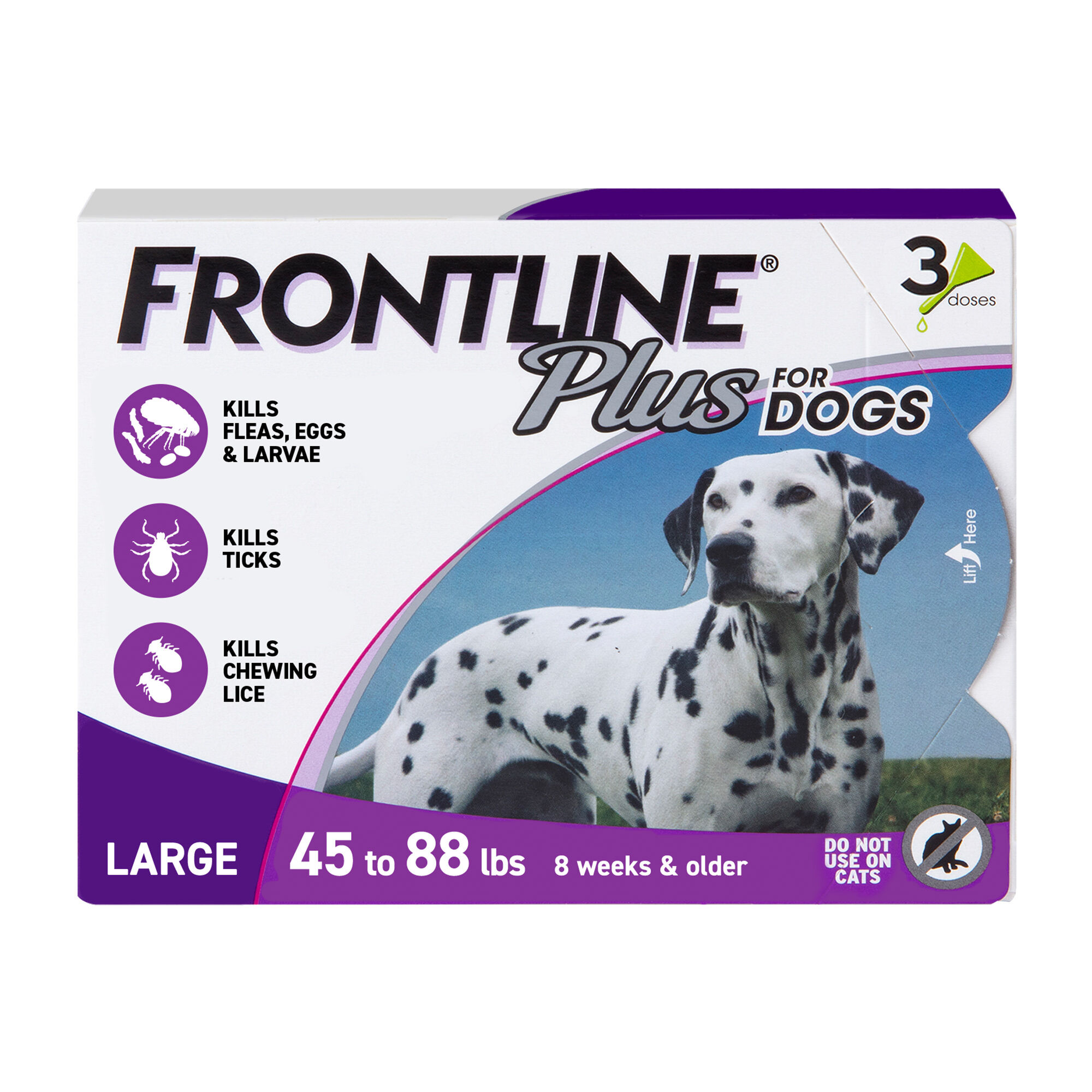 Frontline Plus 3pk Dogs 45-88 lbs product detail number 1.0