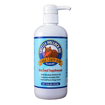 Grizzly Pollock Oil Dog Food Supplement 16 oz Pump-product-tile