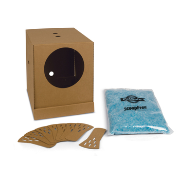 PetSafe Disposable Cat Litter Box with ScoopFree Crystal Cat Litter -product-tile