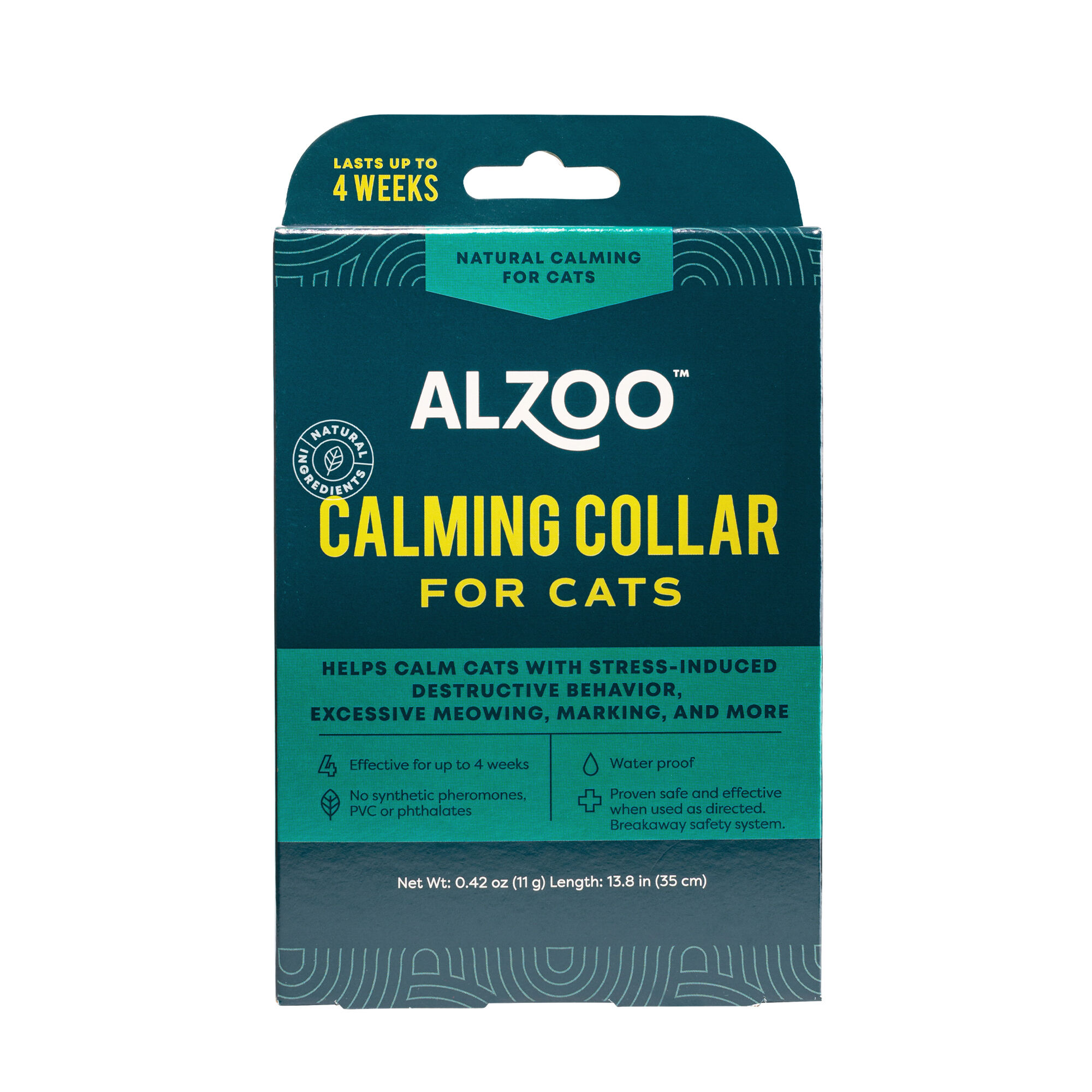 Alzoo Plant-Based Calming Collar for Cats - 13.8 in. Collar product detail number 1.0