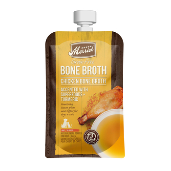 Merrick Grain Free Chicken Bone Broth Wet Dog Food Topper 16-oz-product-tile