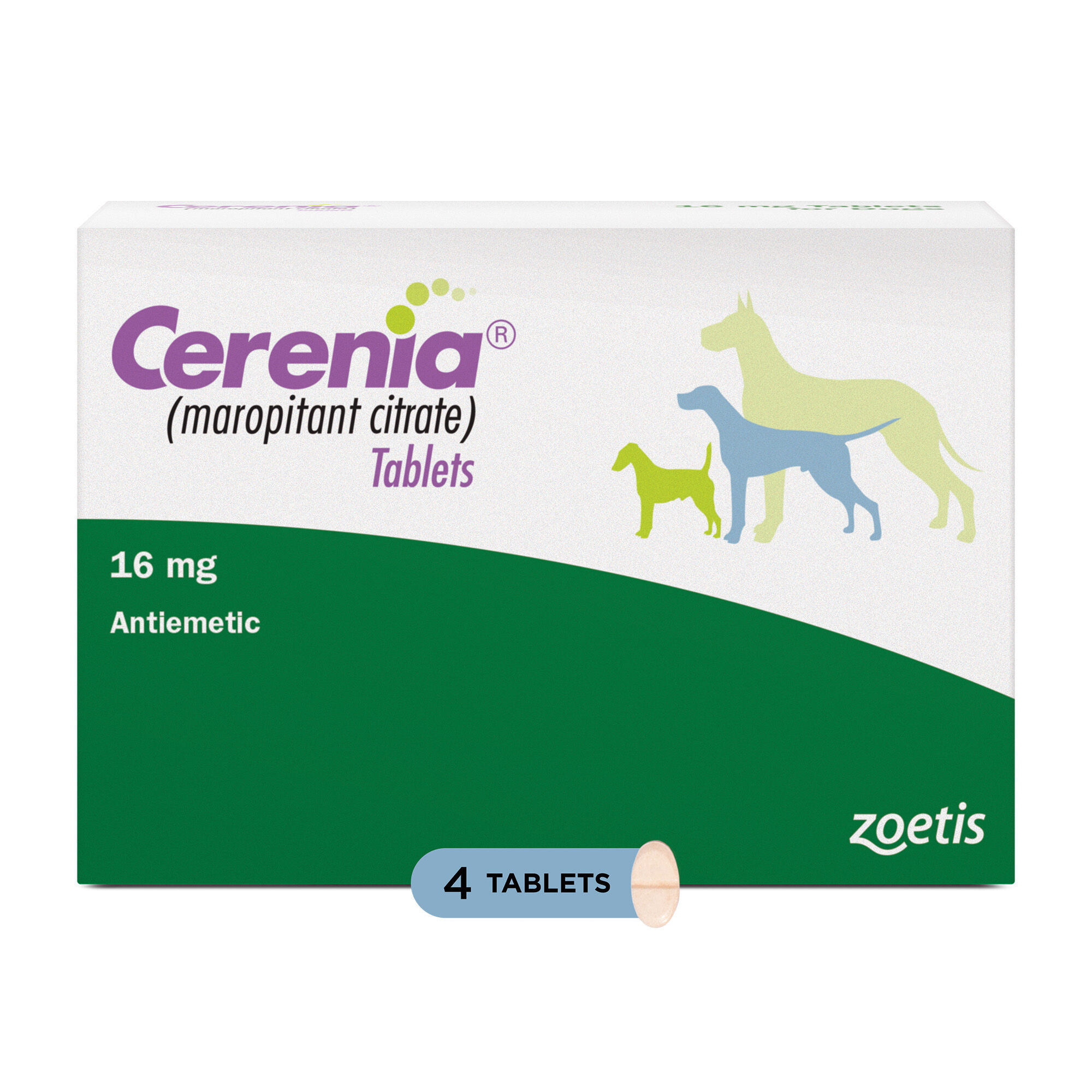 Cerenia Tabs 16 mg 4 ct product detail number 1.0