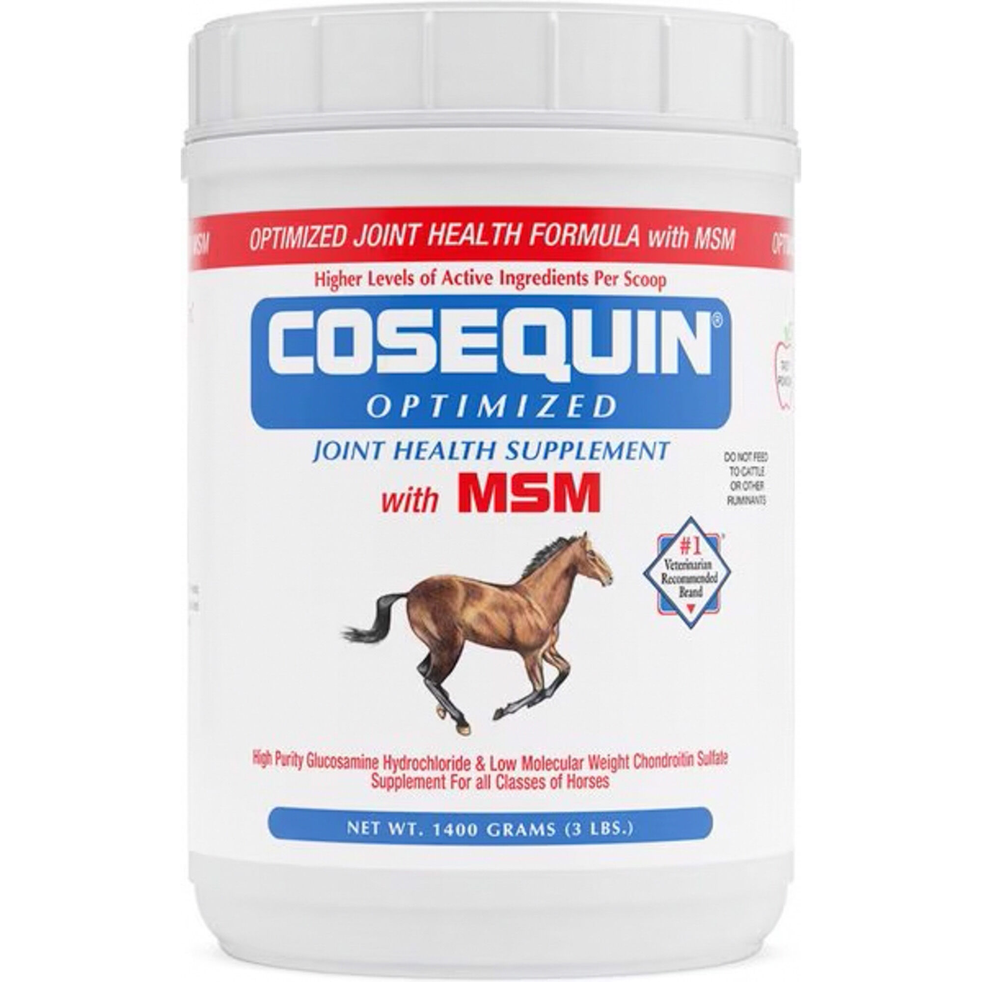 Nutramax Cosequin&reg; Optimized Joint Support with MSM Joint Health Powdered Supplement for Horses - 1400g Jar product detail number 1.0