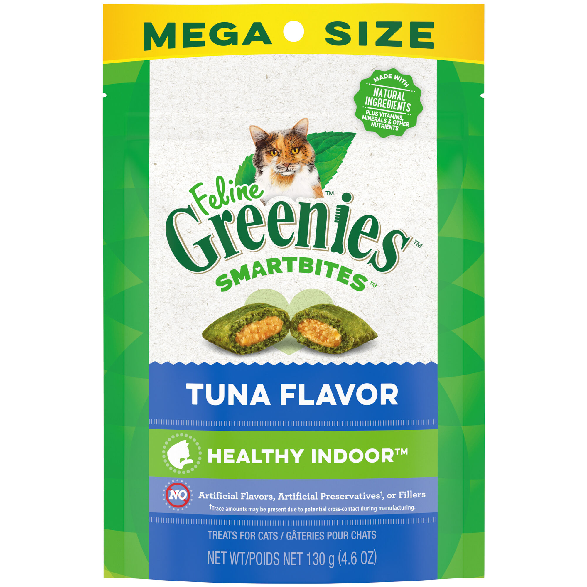 Greenies Smartbites Healthy Indoor Natural Treats for Cats Tuna Flavor - 4.6 oz Pack product detail number 1.0