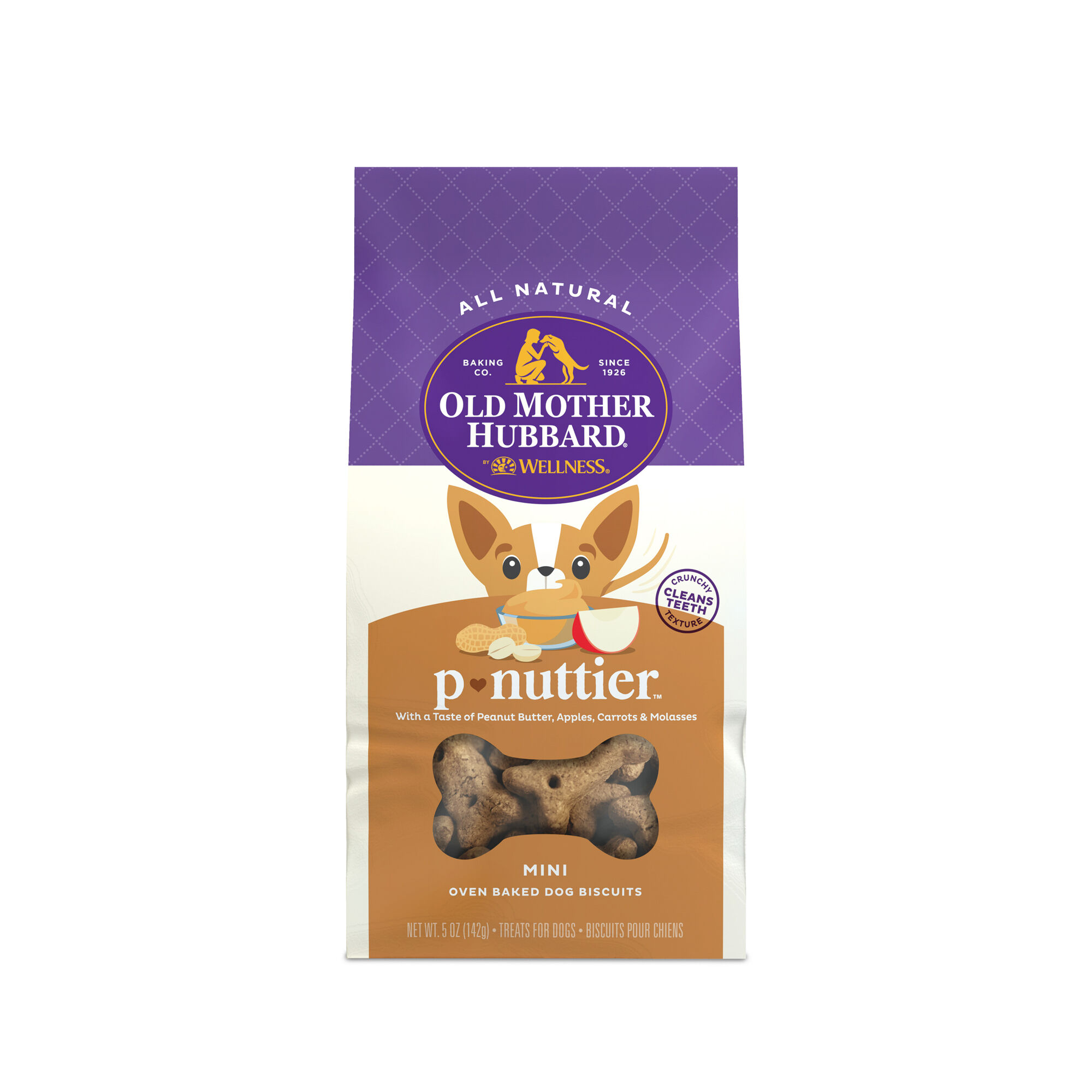 Old Mother Hubbard Classic P-Nuttier Natural Oven-Baked Biscuits Dog Treats - Mini - 5 oz Bag&nbsp; product detail number 1.0
