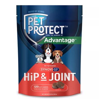 Pet Protect Vet-Formulated Synovi G3 Hip & Joint Soft Chew Supplement for Dogs 120 ct-product-tile