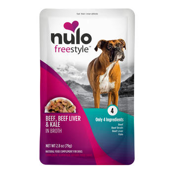 Nulo FreeStyle Beef, Beef Liver & Kale in Broth Dog Food Topper 24 2.8oz pouches-product-tile