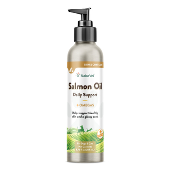 NaturVet Salmon Oil Skin & Coat Plus Omegas Supplement for Dogs and Cats 8.75 fl oz-product-tile