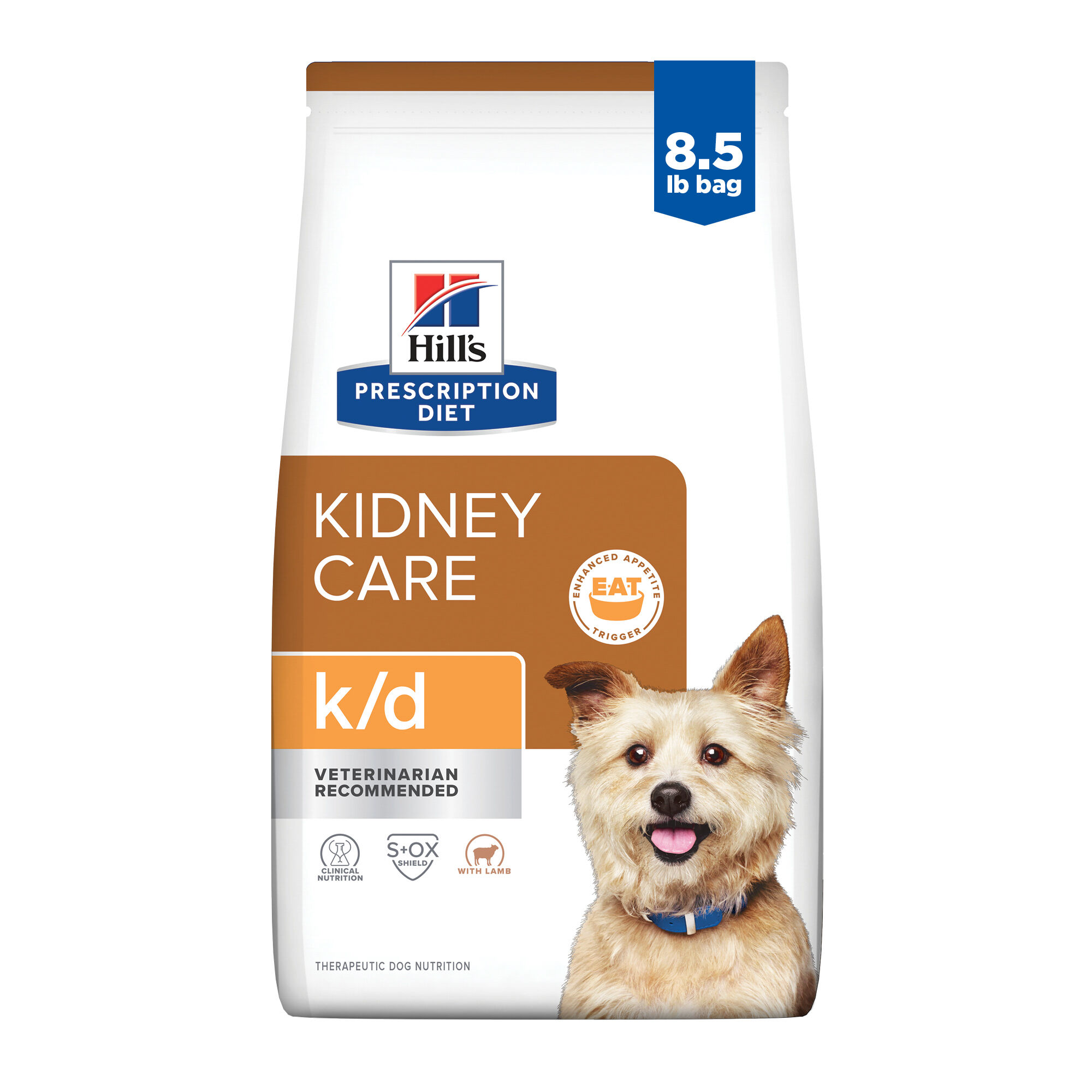 Hill's Prescription Diet k/d Kidney Care with Lamb Dry Dog Food - 8.5 lb Bag product detail number 1.0