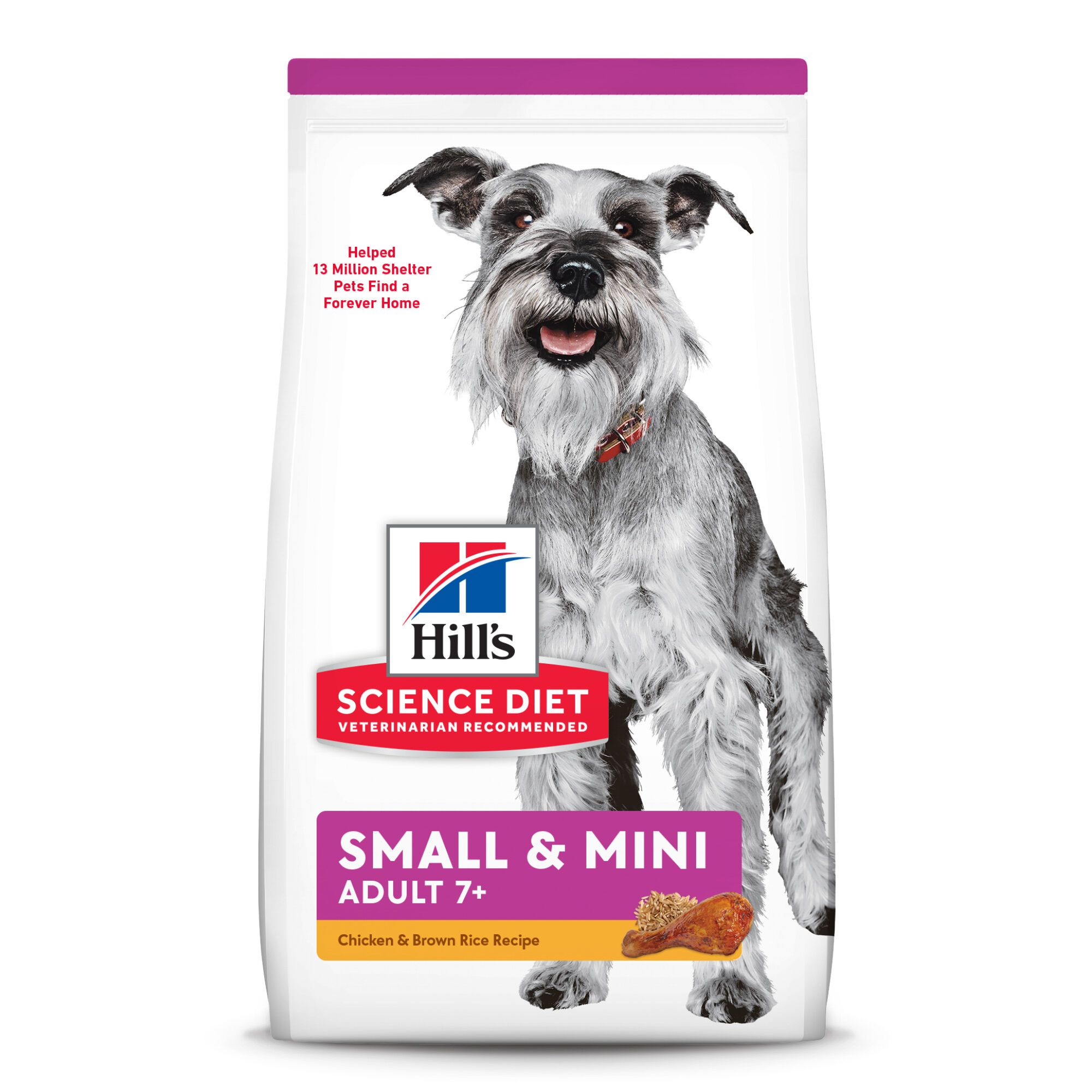 Hill's Science Diet Adult 7+ Small & Mini Chicken & Brown Rice Dry Dog Food - 15.5 lb Bag product detail number 1.0