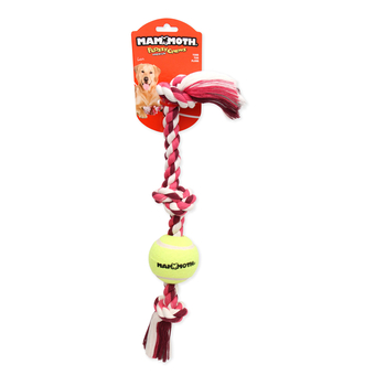 Mammoth Color 3 Knot Tug w/Tennis Ball, Color Varies-product-tile