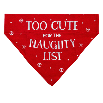 Pearhead "Too Cute For the Naughty List" Dog Bandana-product-tile