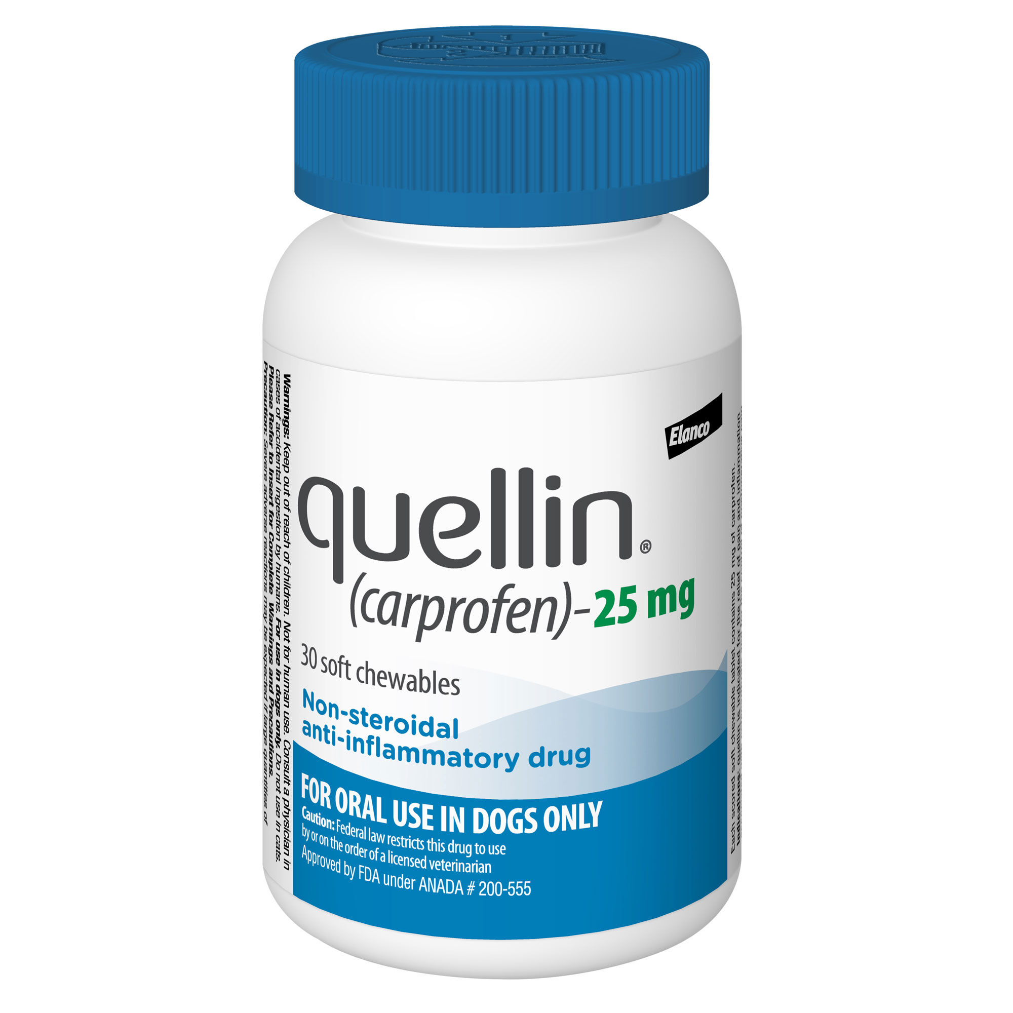 Quellin Carprofen Soft Chews 25 mg chewables 30 ct product detail number 1.0