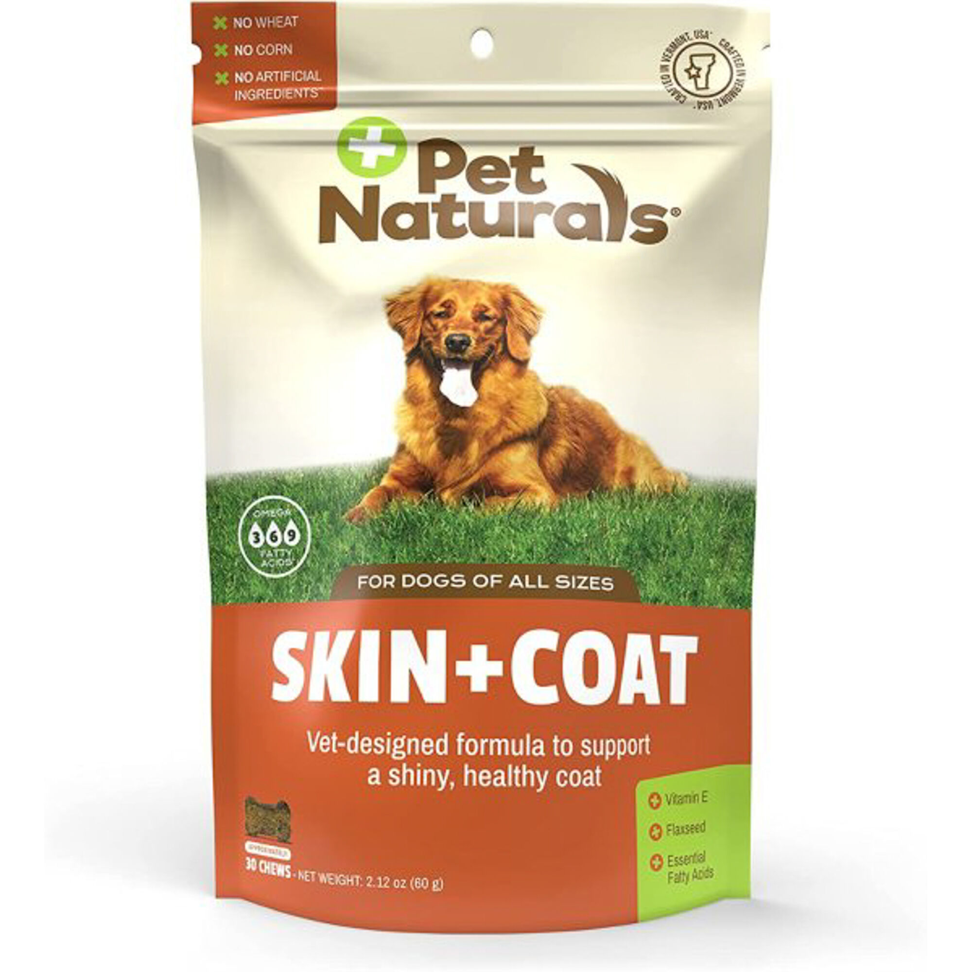 Pet Naturals Skin + Coat Chew Supplement for Dogs - 30 Count product detail number 1.0