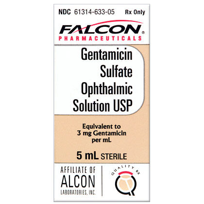 Gentamicin Sulfate Ophthalmic Solution 5 ml product detail number 1.0
