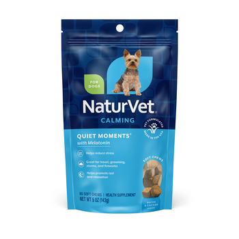 NaturVet Quiet Moments Calming Aid Plus Melatonin Supplement Soft Chews for Dogs - 65 ct Soft Chews-product-tile