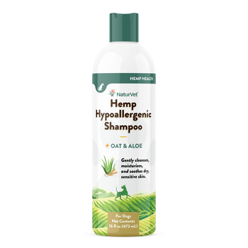 NaturVet Hemp Hypoallergenic Shampoo with Oat and Aloe for Dogs 16 oz-product-tile
